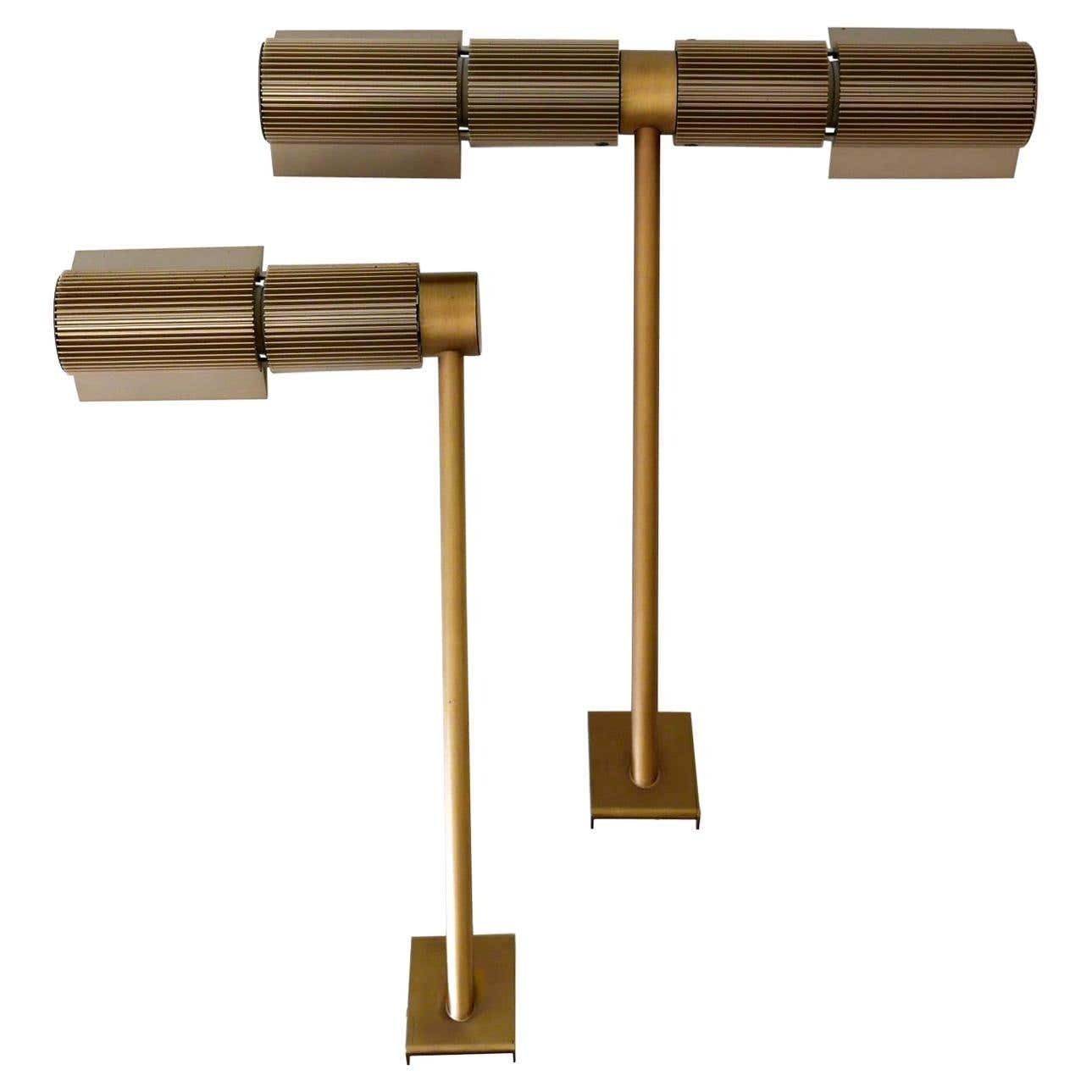 Set Of Two Haloprofil Wall Lamps By V. Frauenknecht For Swisslamps International