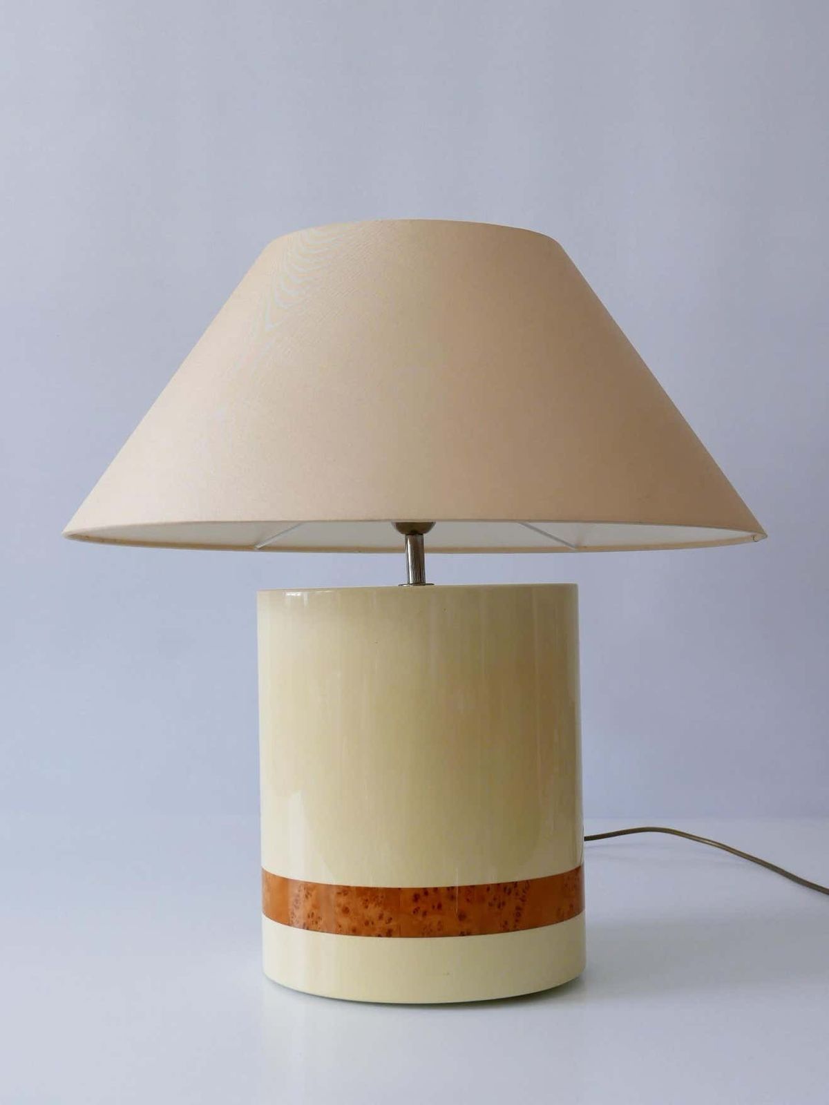 Set Of Two Elegant Mid Century Modern Table Lamps By Tommaso Barbi, Italy, 1970s photo buy
