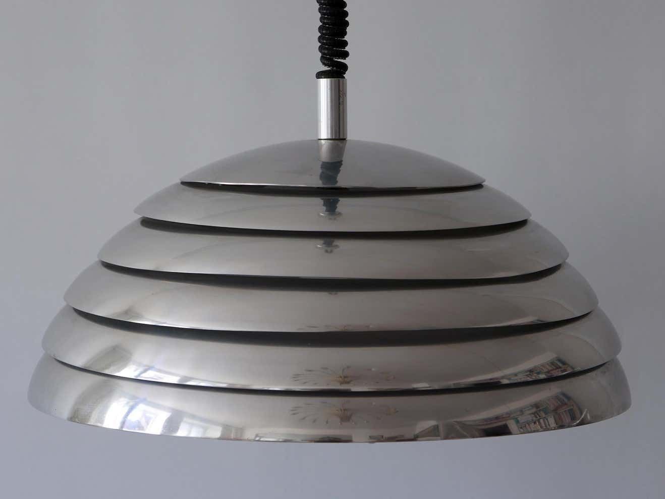 Large Mid Century Modern Pendant Lamp By Vereinigte Werkstätten München, 1960s photo 2541.0