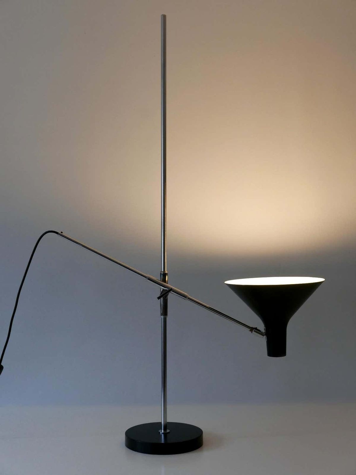 Adjustable Floor Lamp / Reading Light 8180 By Karl Heinz Kinsky For Cosack 1960s photo vintage
