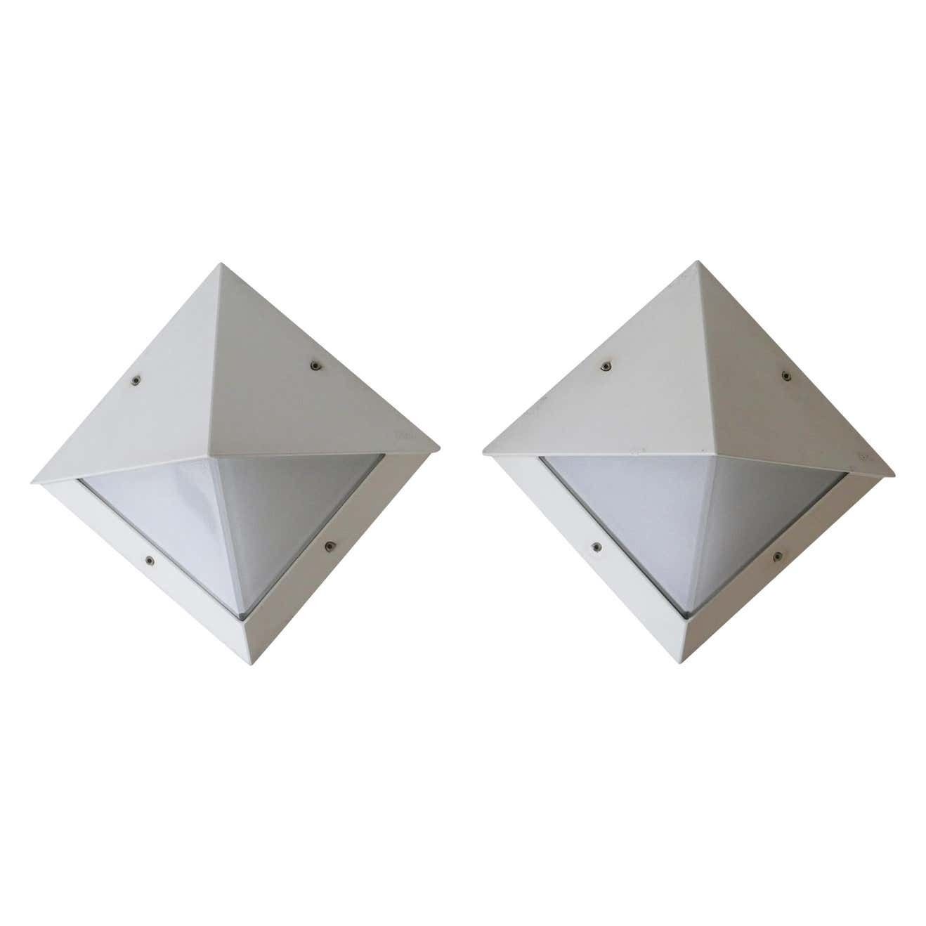 Set Of Two Medium Outdoor Wall Lamps Or Sconces By Bega, 1980s, Germany