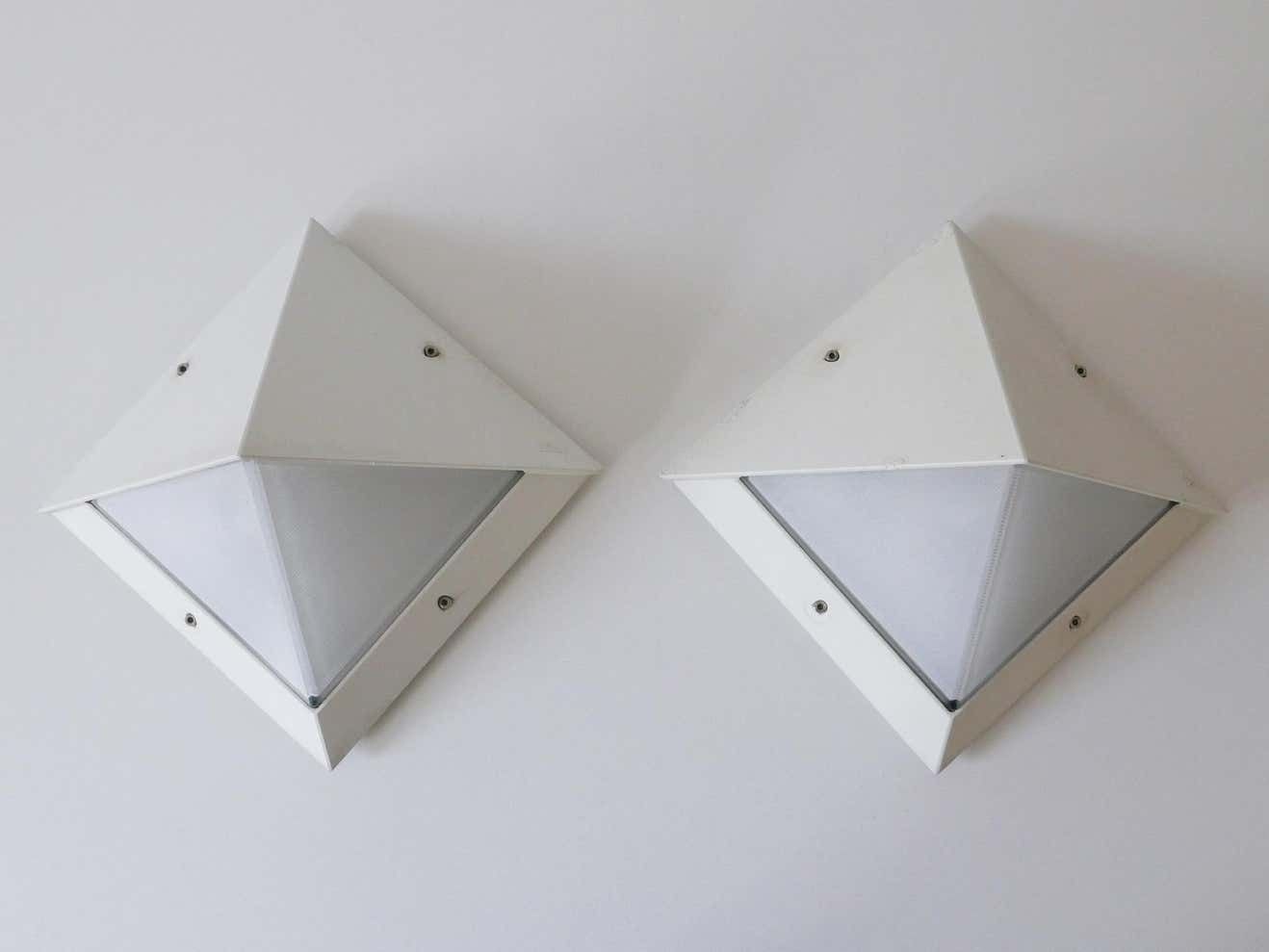 Set Of Two Medium Outdoor Wall Lamps Or Sconces By Bega, 1980s, Germany photo for sale