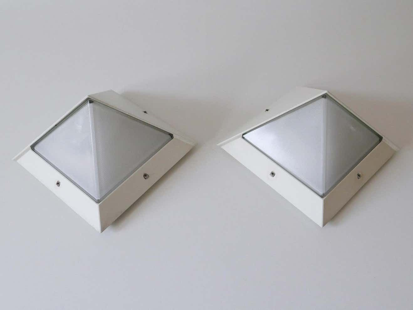 Set Of Two Medium Outdoor Wall Lamps Or Sconces By Bega, 1980s, Germany photo buy