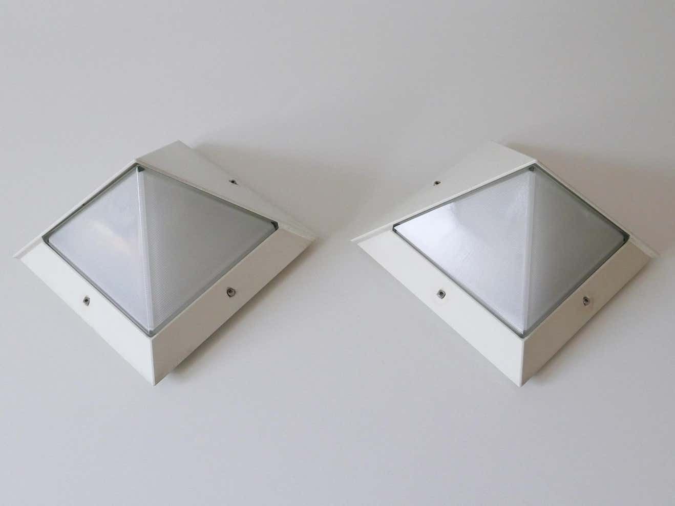 photo for sale Set Of Two Medium Outdoor Wall Lamps Or Sconces By Bega, 1980s, Germany