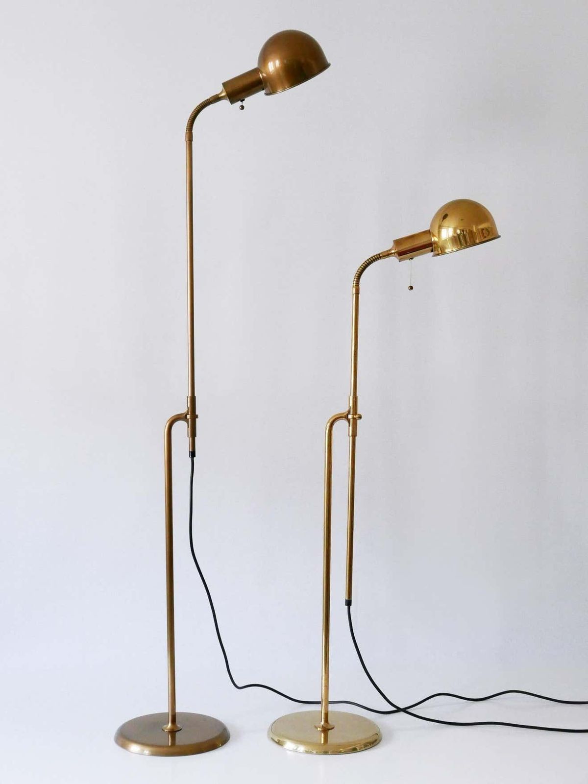 photo furniture Set Of Two Mid Century Modern Reading Floor Lamps ''Bola'' By Florian Schulz 1970s