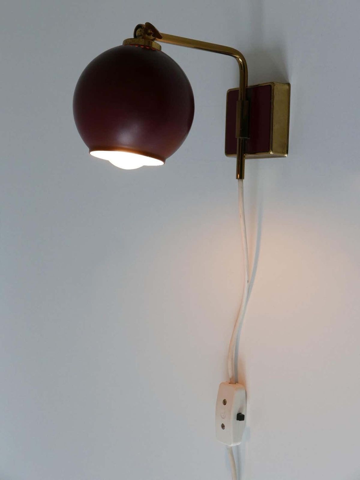 Lovely Mid Century Modern Sconce ''Poppy Capsule'' By Paul Neuhaus Germany 1950s photo for sale