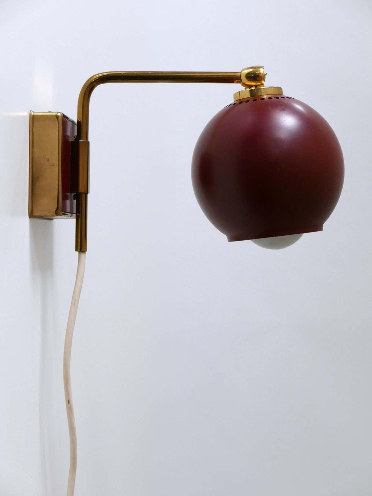 Lovely Mid Century Modern Sconce ''Poppy Capsule'' By Paul Neuhaus Germany 1950s photo vinterior
