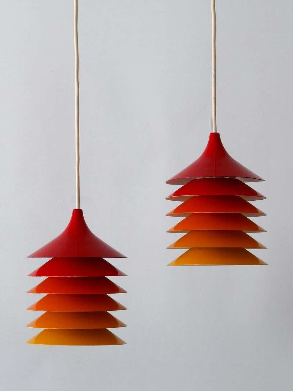 photo for sale Set Of Two Duett Pendant Lamps By Bent Gantzel Boysen For Ikea Sweden 1980s