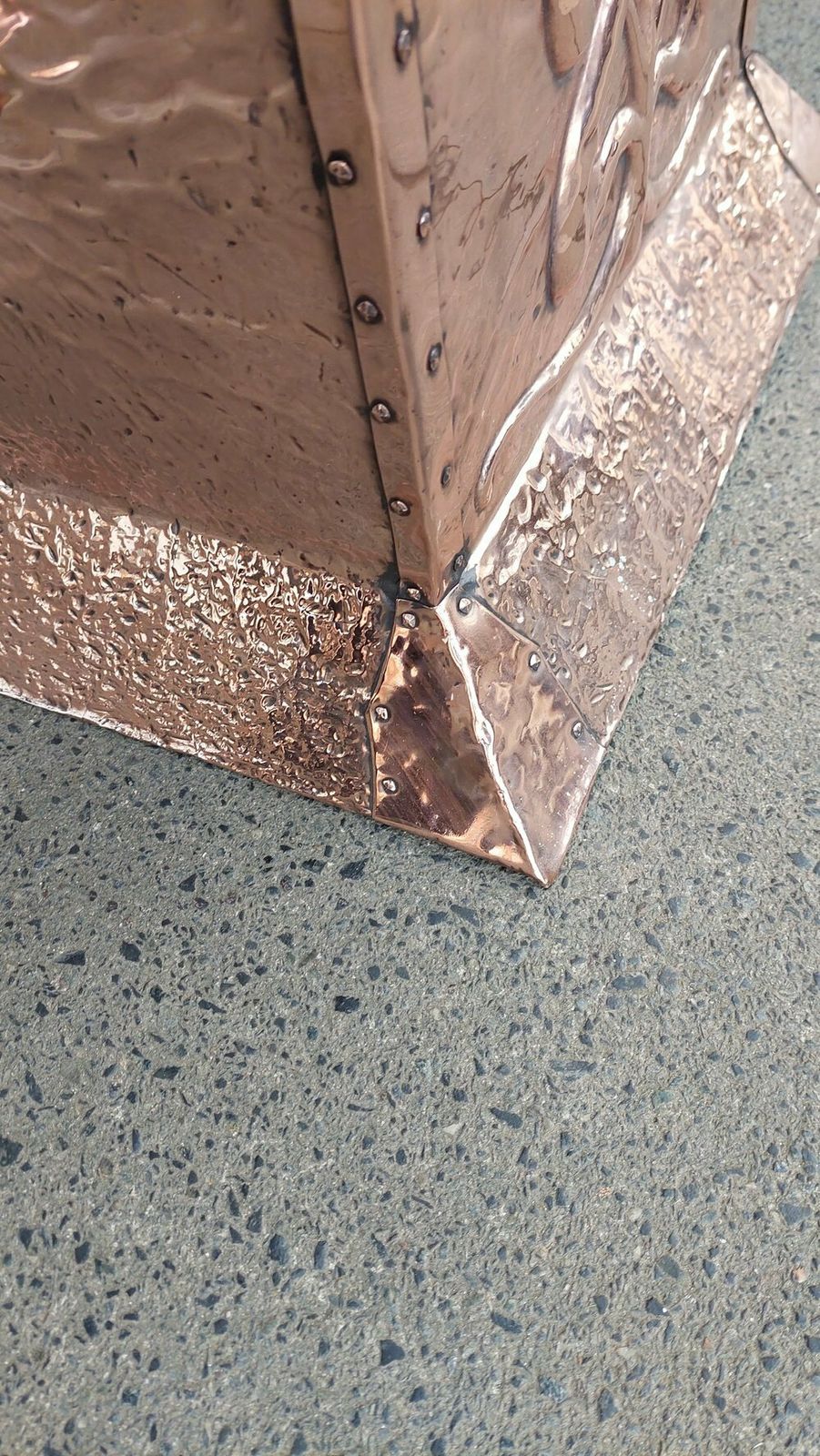 Arts & Crafts Copper Coal And Log Box photo 680.0