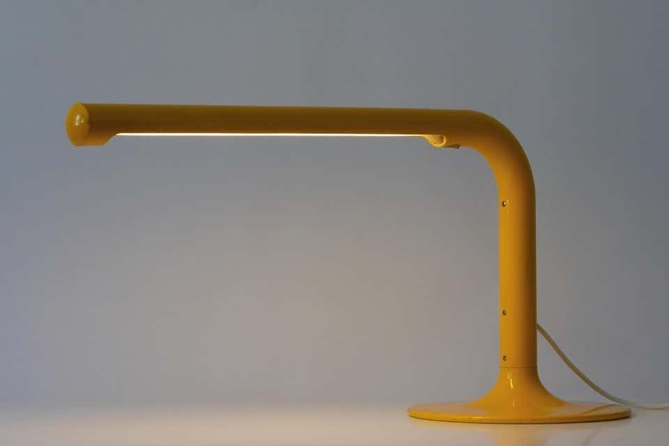 Large & Elegant Tube Table Lamp By Anders Pehrson For Ateljé Lyktan, 1960s photo vinterior