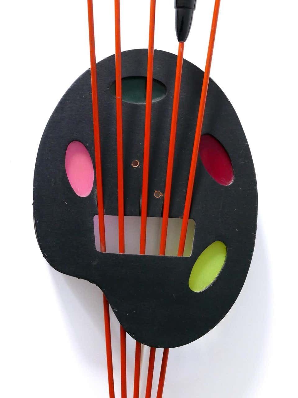 Unique Mid Century Modern Wall Fixture Or Light Object ''Painting Board'', 1950s photo vintage