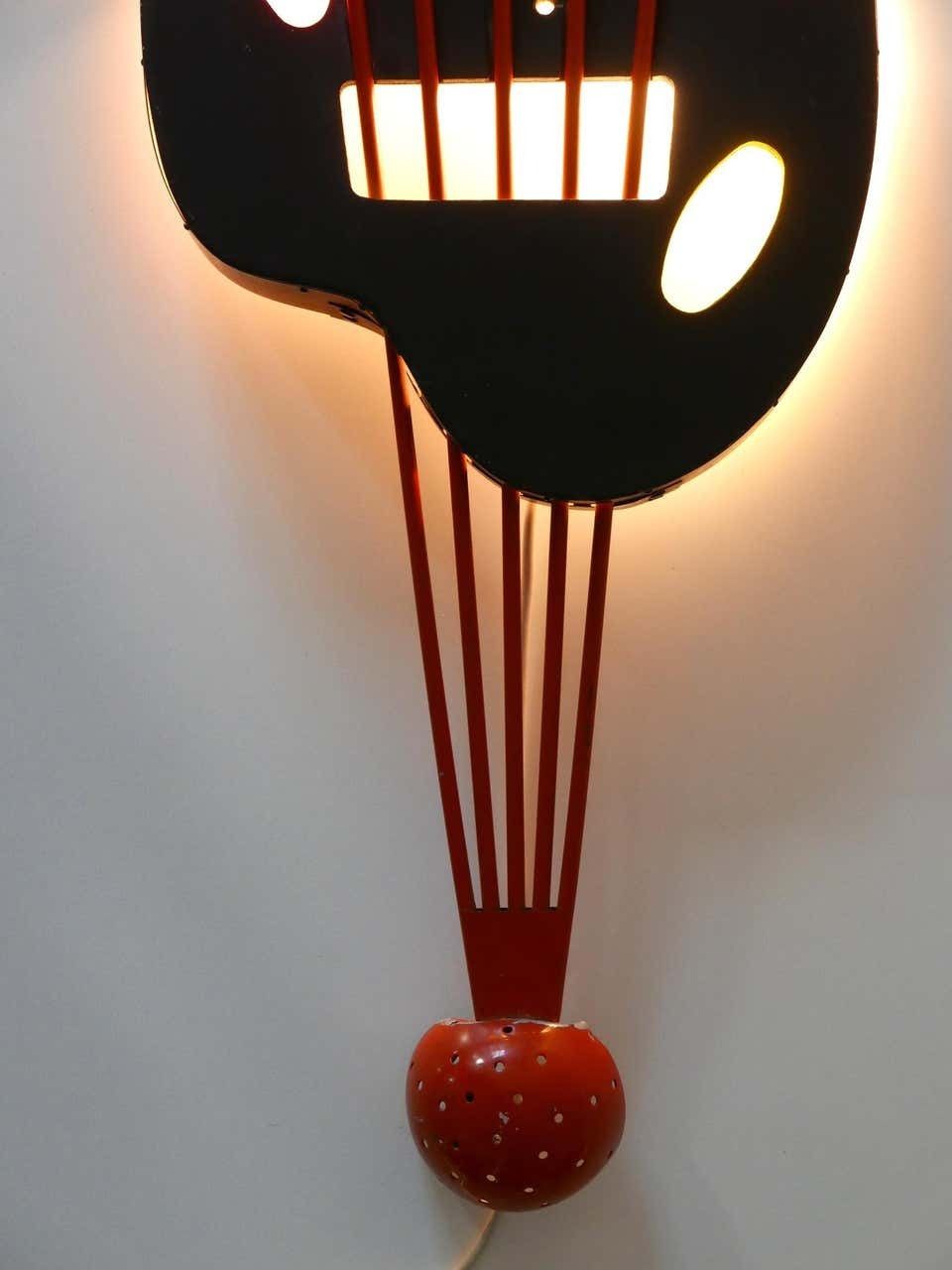 photo for sale Unique Mid Century Modern Wall Fixture Or Light Object ''Painting Board'', 1950s