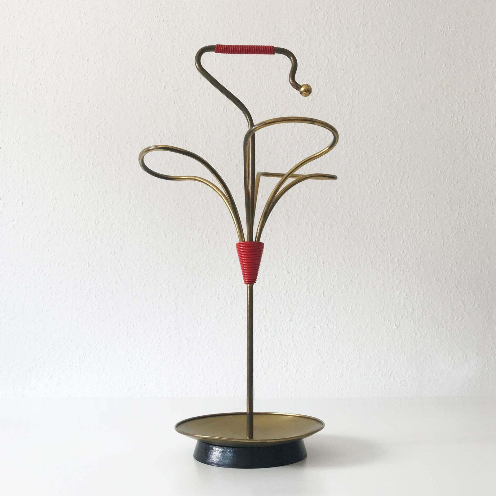 Lovely Mid Century Modern Brass Umbrella Stand 1950s Austria photo 1135.0