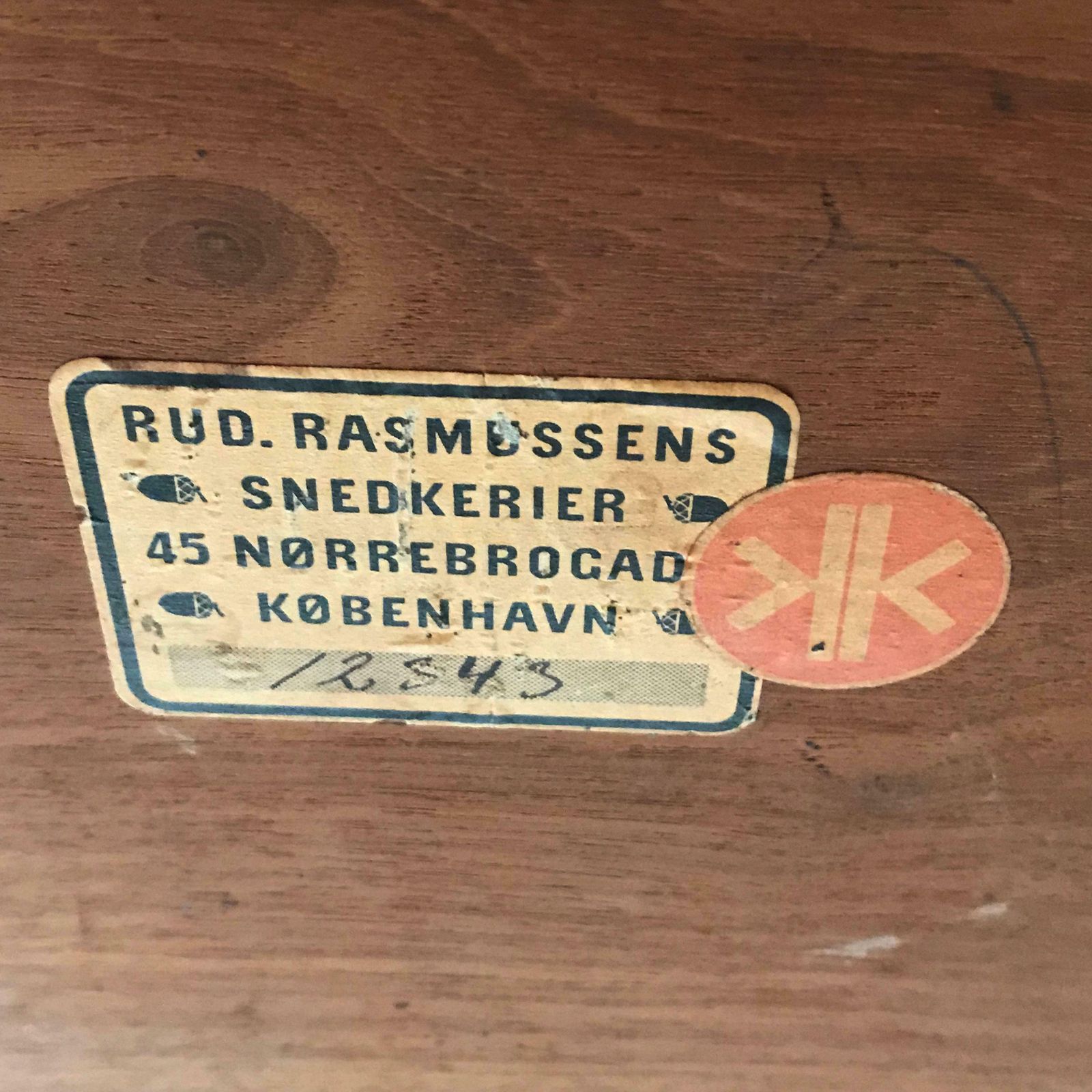 2224.0 Minimalistic Coffee Mahogany Table By Kaare Klint For Rud Rasmussen Denmark 1934 photo