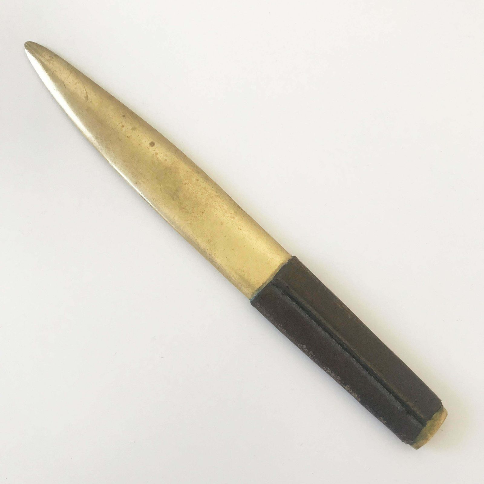 Exceptional Elegant And Heavy Brass Letter Opener By Carl Auböck Vienna 1950s photo for sale
