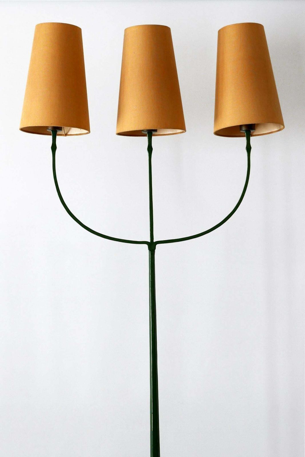Exceptional Mid Century Modern Three Flamed Floor Lamp 1950s photo 6807.0