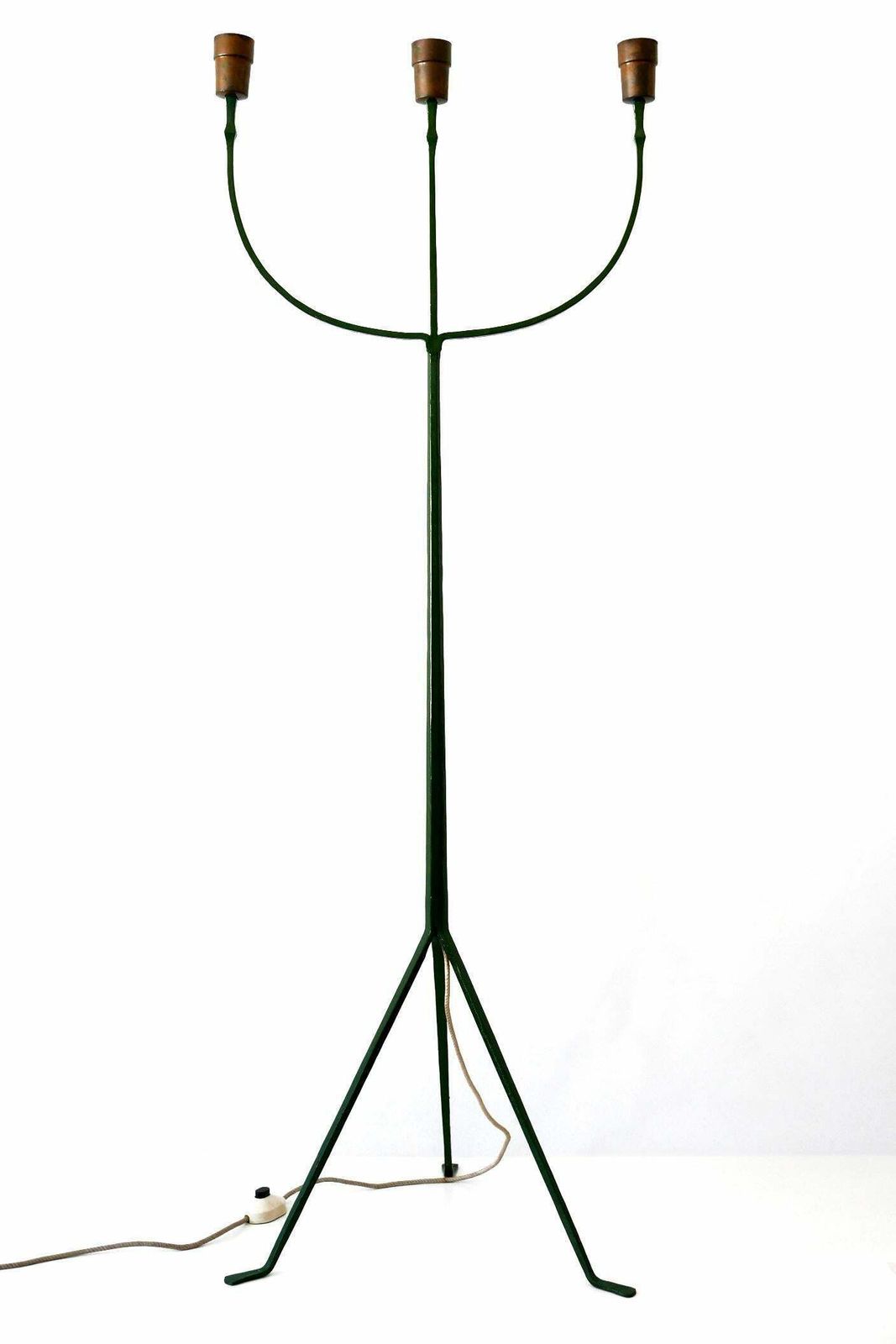 photo buy Exceptional Mid Century Modern Three Flamed Floor Lamp 1950s