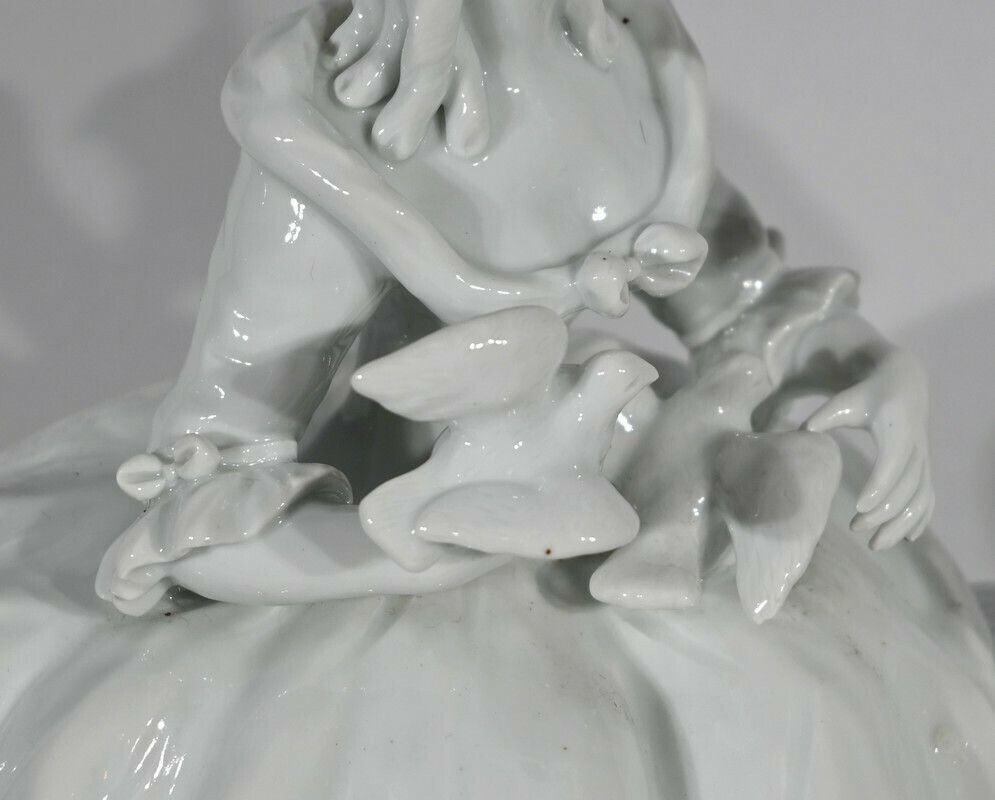 photo for sale Earthenware "Couple Of Gallants", After F.Boucher, Sèvres   Late 19th Century