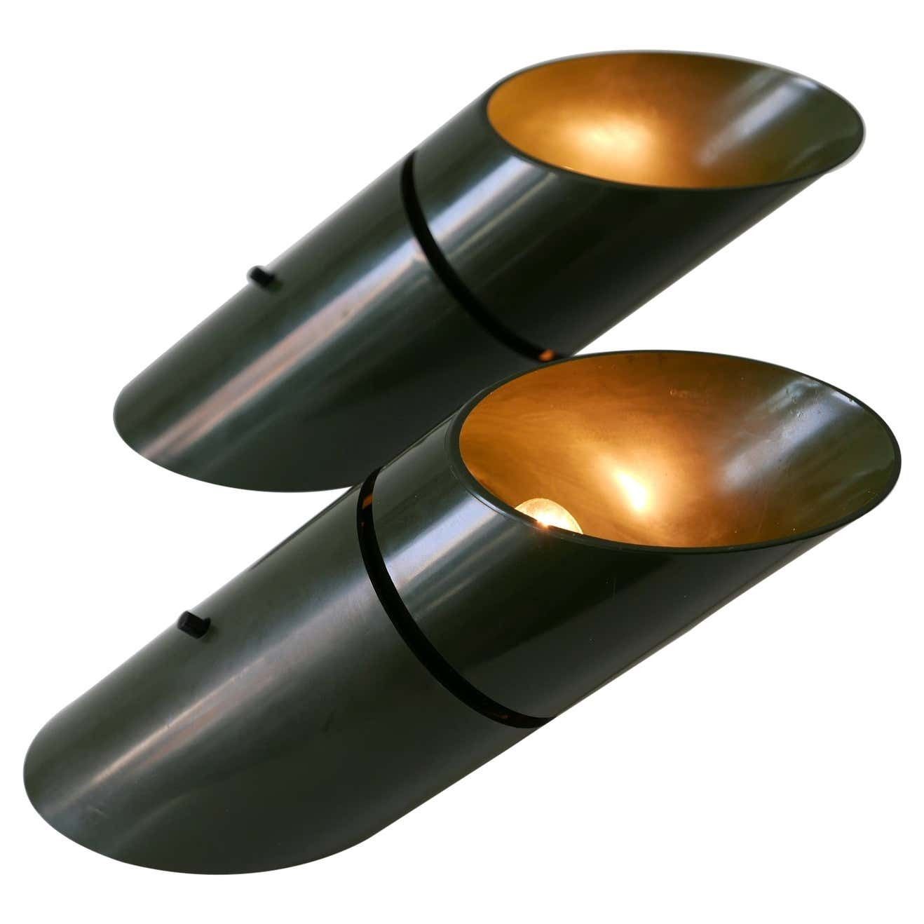 Set Of Two Mid Century Modern Universal Lamps By Hans Due For Fog & Mørup