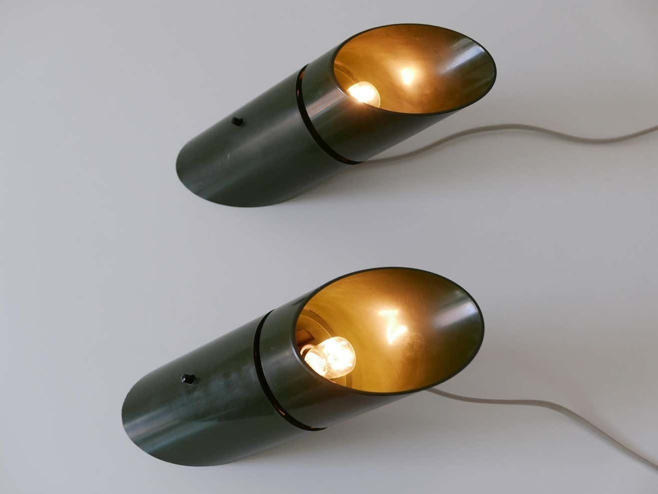 Set Of Two Mid Century Modern Universal Lamps By Hans Due For Fog & Mørup photo for sale