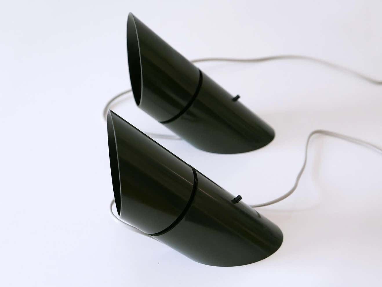 photo vintage Set Of Two Mid Century Modern Universal Lamps By Hans Due For Fog & Mørup