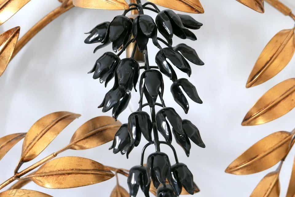 photo vinterior Huge Pioggia D''Oro Gilt Metal Wall Lamp Or Sconce By Hans Kögl, 1970s, Germany