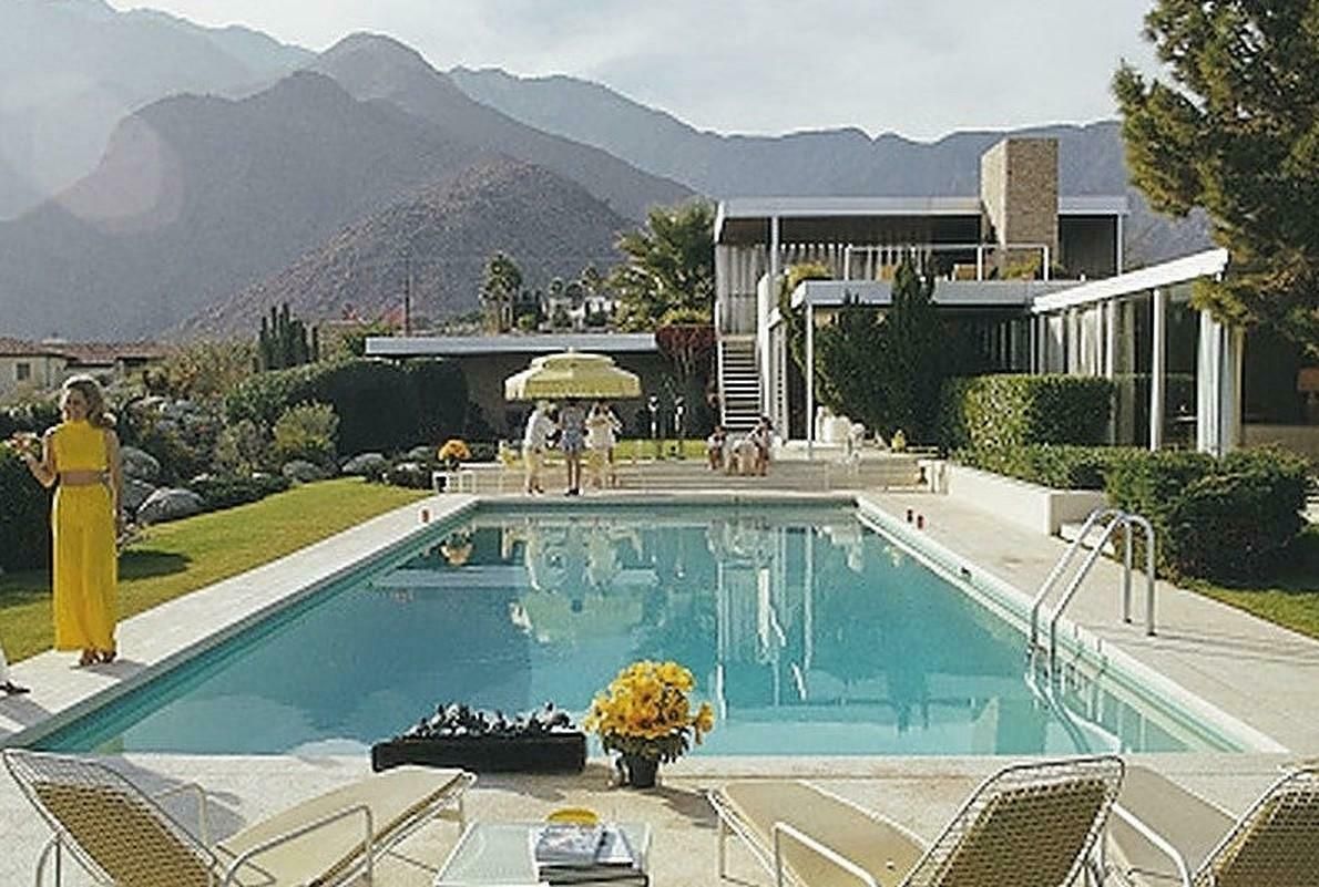 Palm Springs Pool By Slim Aarons photo furniture