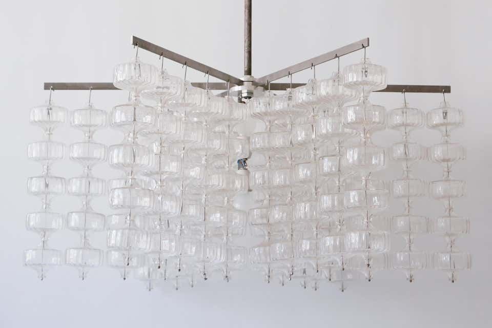 Huge Mid Century Modern Chandelier By Aloys Ferdinand Gangkofner, 1968, Germany photo 11345.0