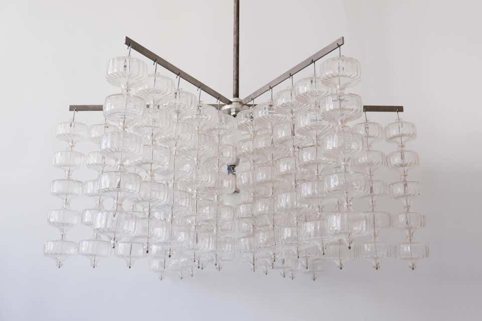 Lighting Huge Mid Century Modern Chandelier By Aloys Ferdinand Gangkofner, 1968, Germany photo