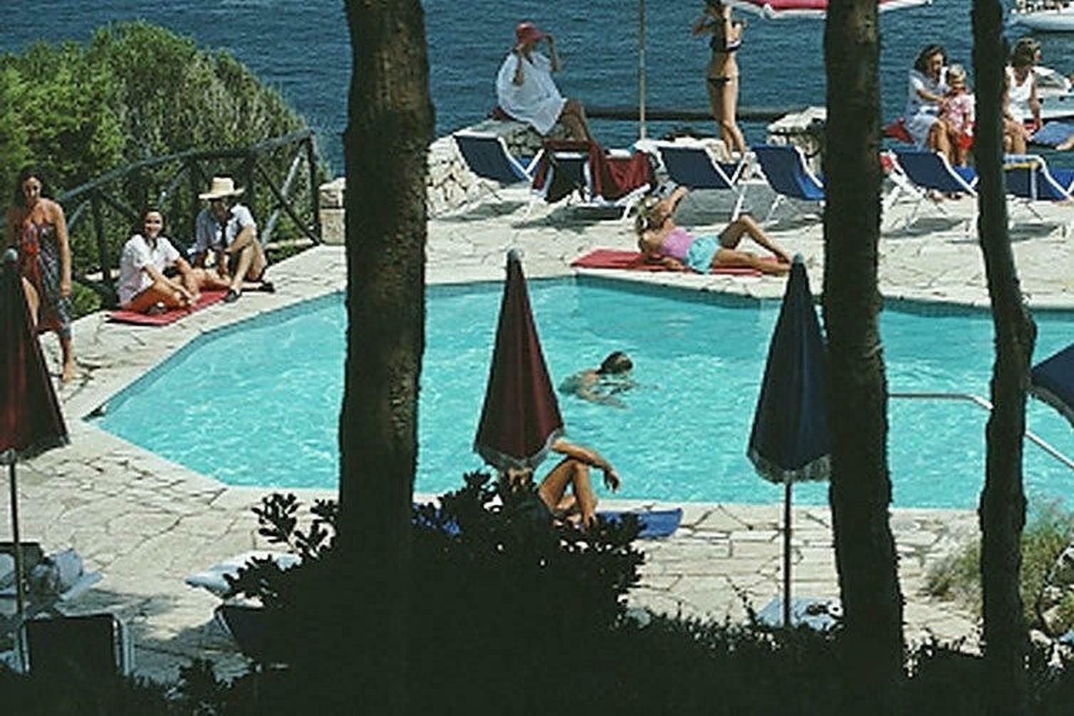 Il Pellicano Hotel Pool By Slim Aarons photo furniture
