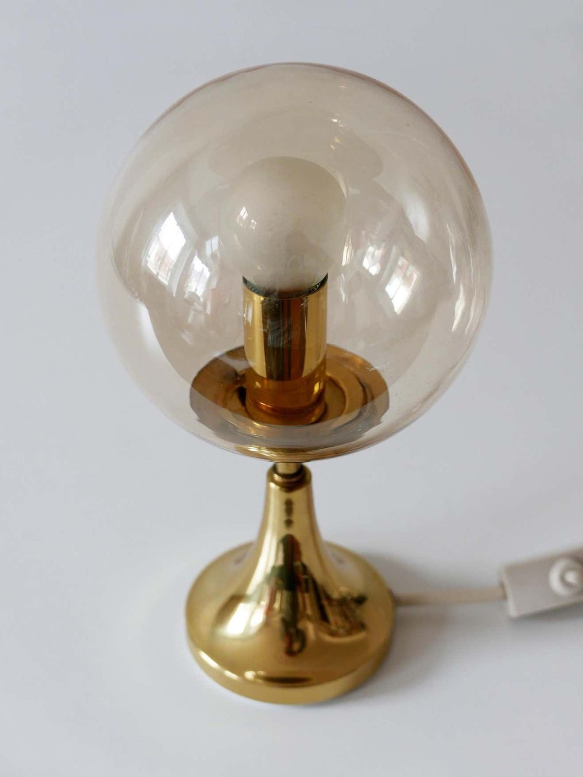 Lovely Mid Century Modern Brass Table Lamp By Sölken Leuchten, Germany, 1960s photo for sale