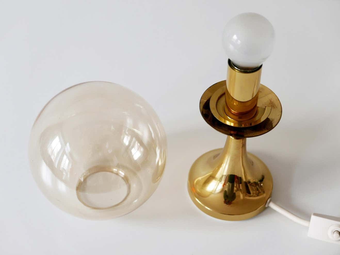 photo furniture Lovely Mid Century Modern Brass Table Lamp By Sölken Leuchten, Germany, 1960s
