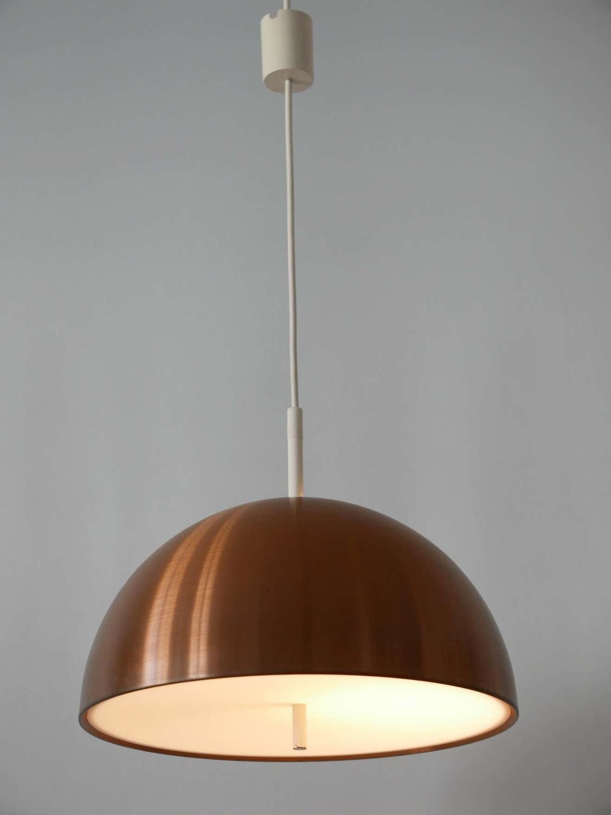 Elegant Mid Century Modern Copper Pendant Lamp By Staff & Schwarz Germany, 1960s photo for sale