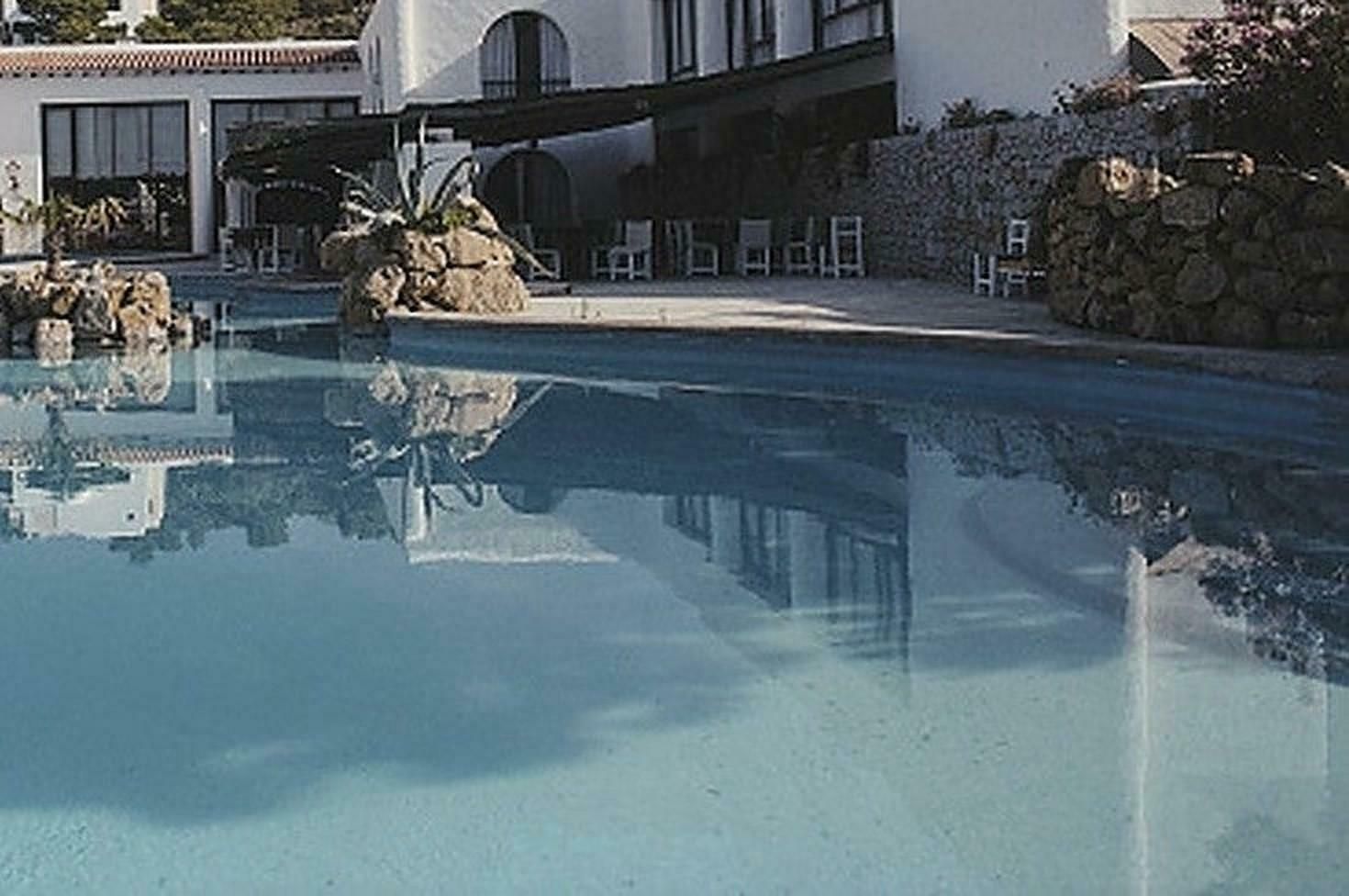 Hotel Hacienda By Slim Aarons photo for sale