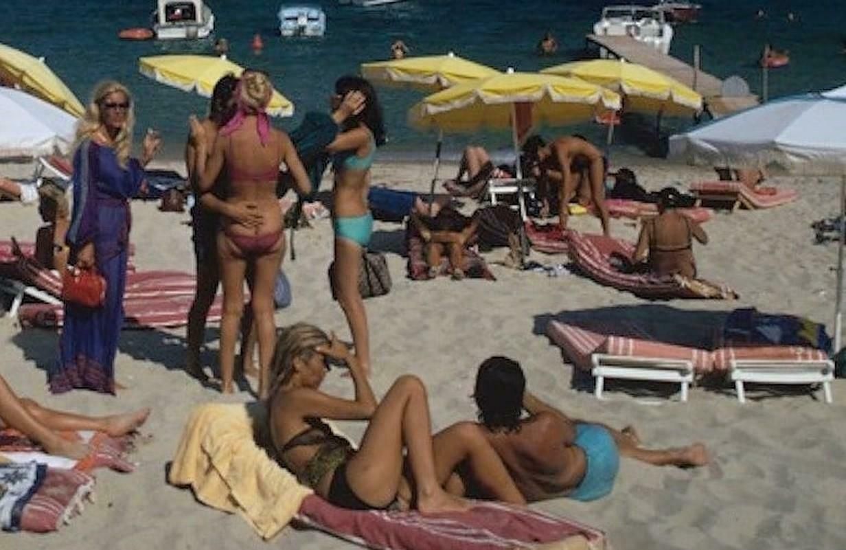 Saint Tropez Beach By Slim Aarons photo Art