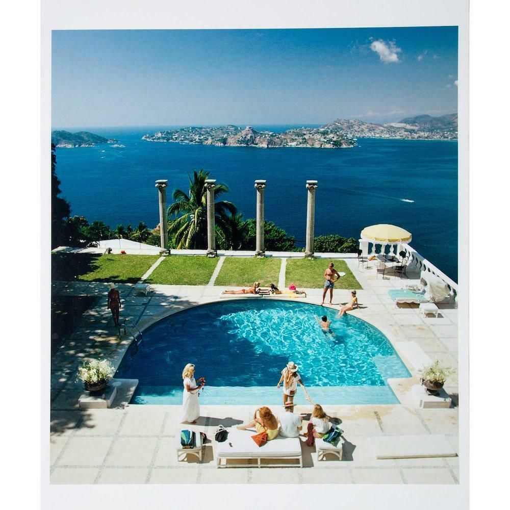 Pool At The Villa Nirvana, Acapulco By Slim Aarons