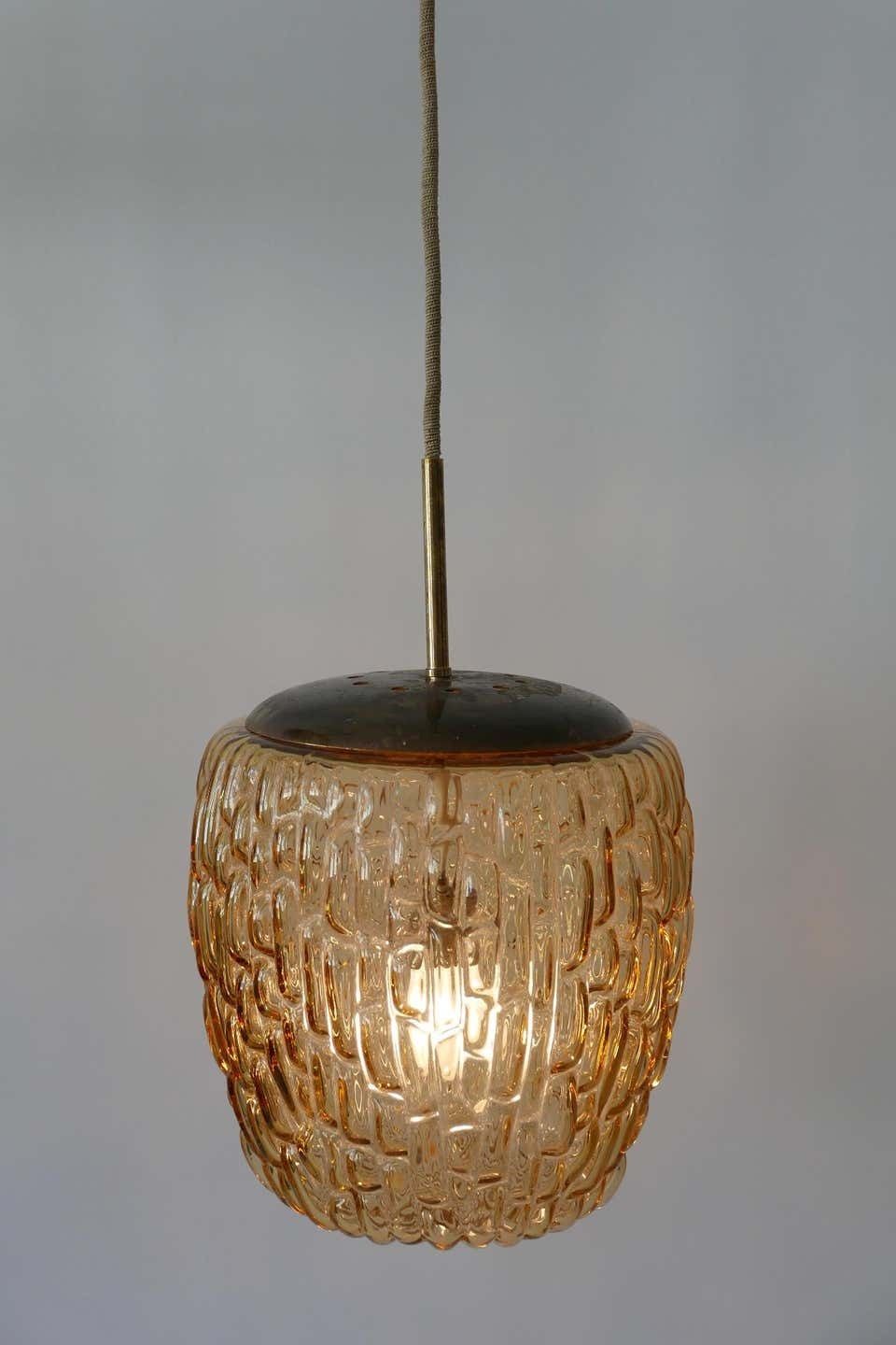 Mid Century Modern Textured Glass Pendant Lamp By Rupert Nikoll, 1950s, Austria photo furniture