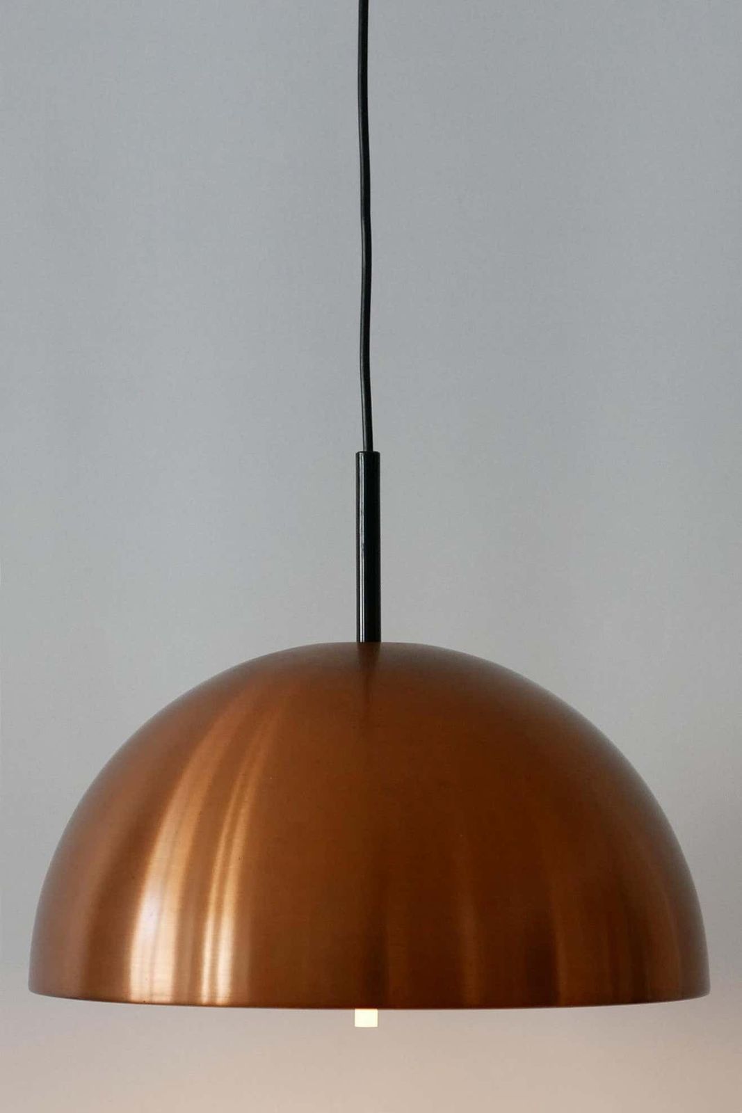 photo for sale Elegant Mid Century Modern Copper Pendant Lamp By Staff & Schwarz 1960s, Germany