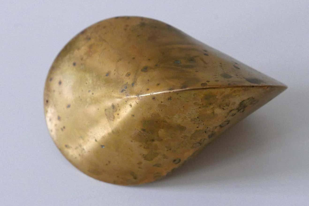 photo buy Vintage Kinetic Sculpture Brass ''Oloid'' By Paul Schatz, 1930s, Switzerland