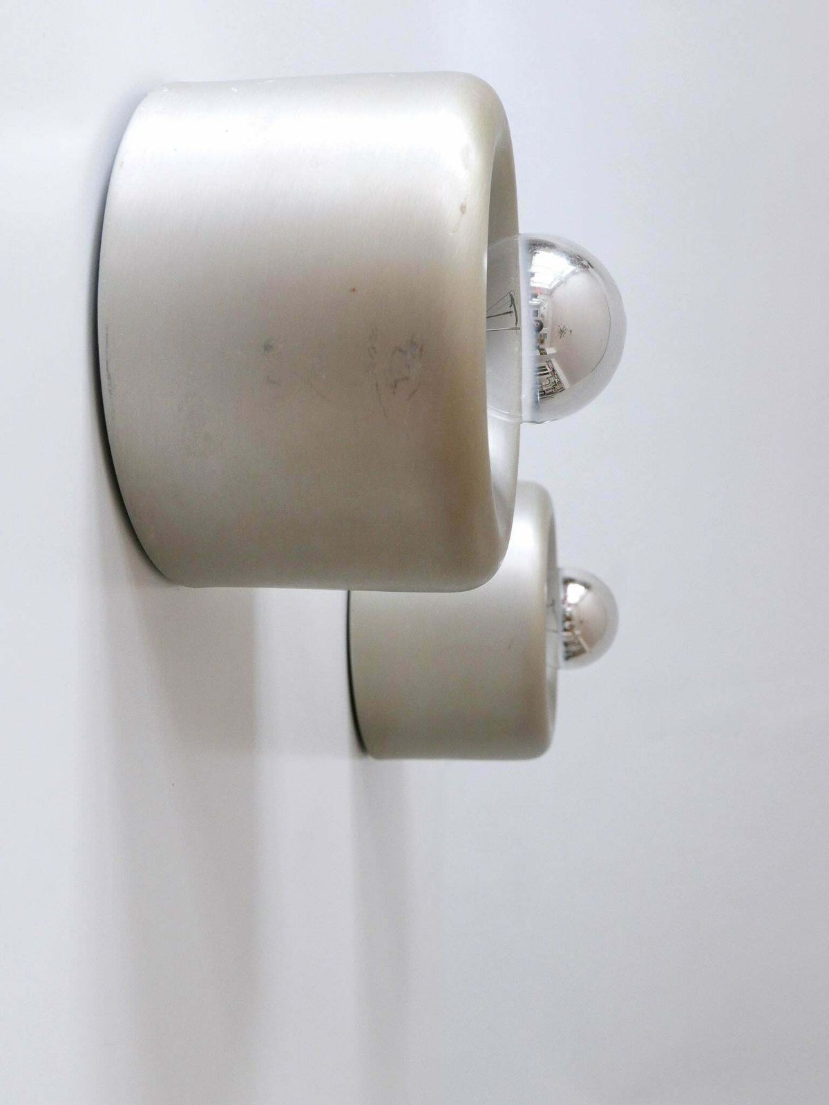 Lighting Set Of Two Mid Century Doughnut Ceiling Fixtures Or Sconces By Staff Germany 1970s photo