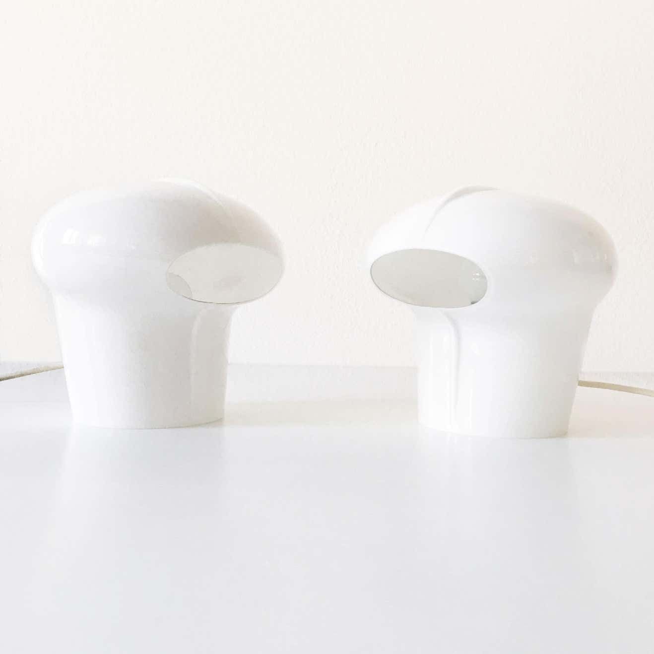 photo buy Set Of Two Exceptional Table Lamps By Gino Vistosi For Vistosi, Murano, 1970s