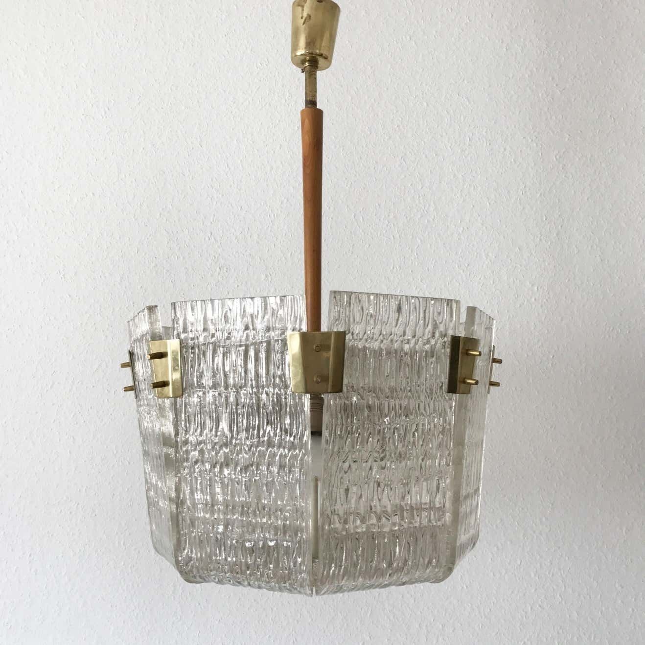 photo furniture Monumental Midcentury Basket Chandelier Or Pendant Lamp By J.T. Kalmar, 1950s