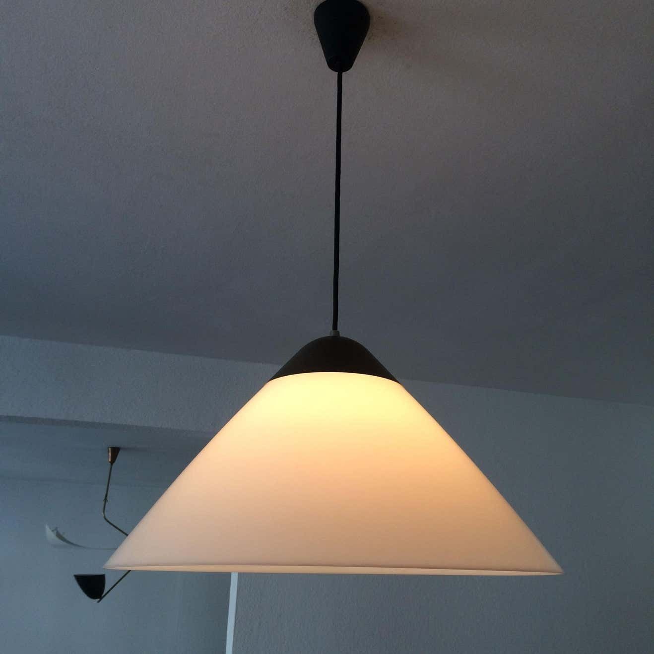Large Pendent Lamp Opala Midi By Hans Wegner For Louis Poulsen 1970s Denmark photo Lighting