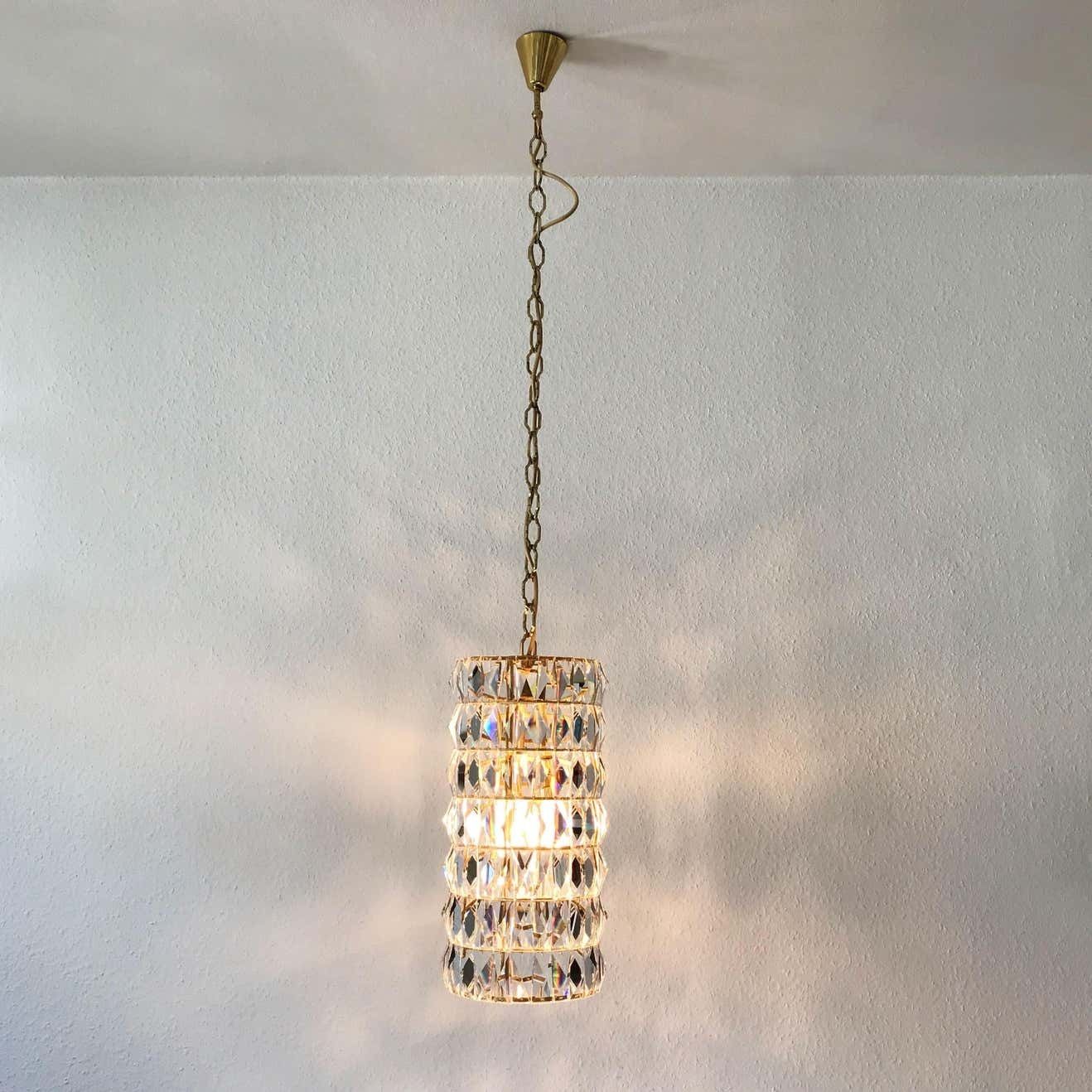 Crystal Glass Pendant Lamp Or Chandelier By Bakalowits & Söhne Vienna Austria photo furniture