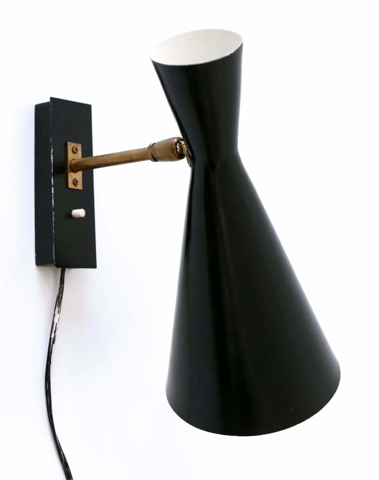 photo buy Rare And Elegant Mid Century Modern Diabolo Sconce By Bag Turgi Switzerland 1950s