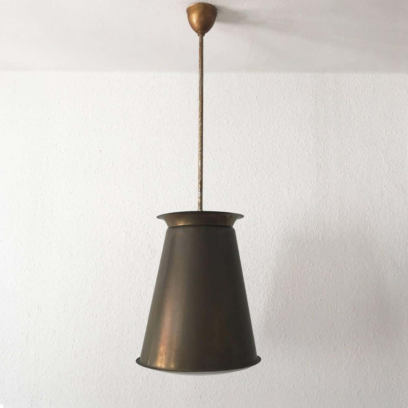 Exceptional Bauhaus Pendant Lamp By Adolf Meyer For Zeiss Ikon, 1930s, Germany photo Lighting