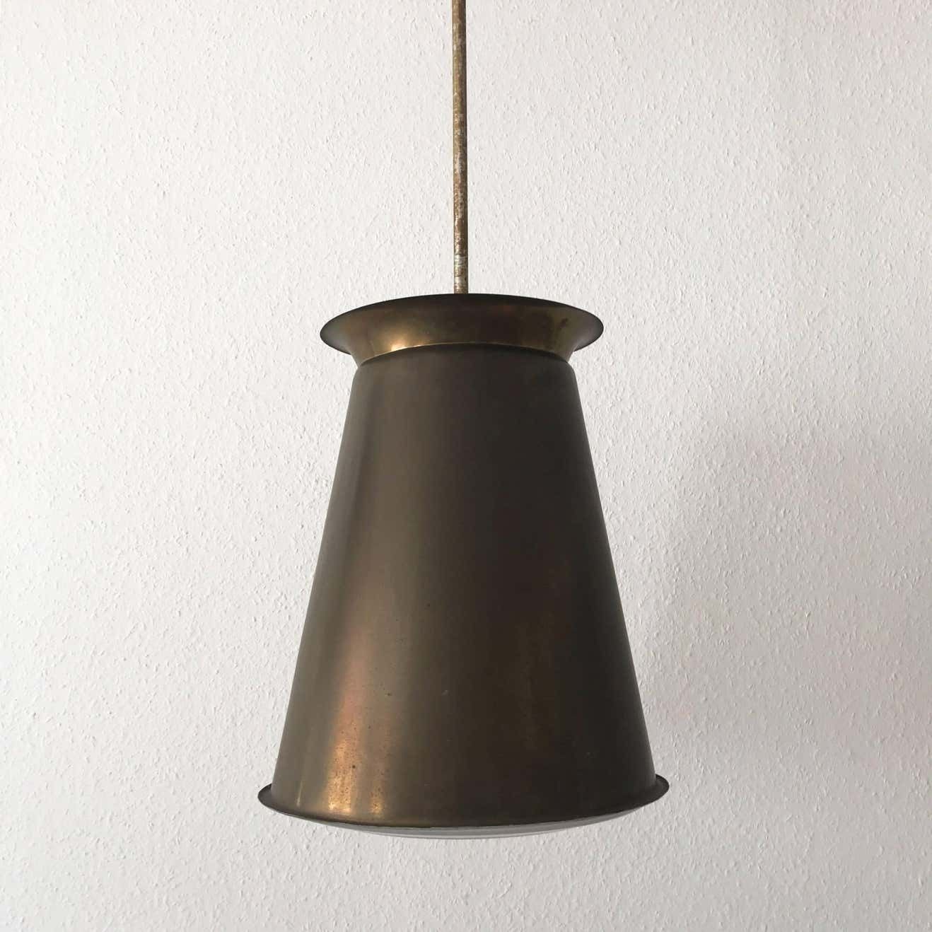 Exceptional Bauhaus Pendant Lamp By Adolf Meyer For Zeiss Ikon, 1930s, Germany photo vinterior