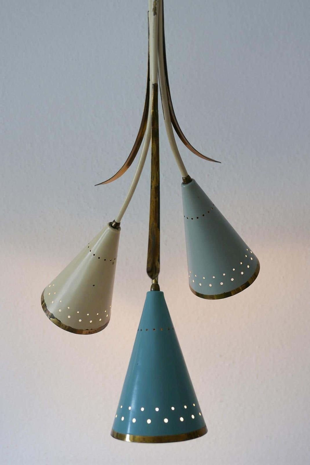 Lovely Mid Century Modern Sputnik Chandelier Or Pendant Lamp, 1950s, Germany photo vinterior