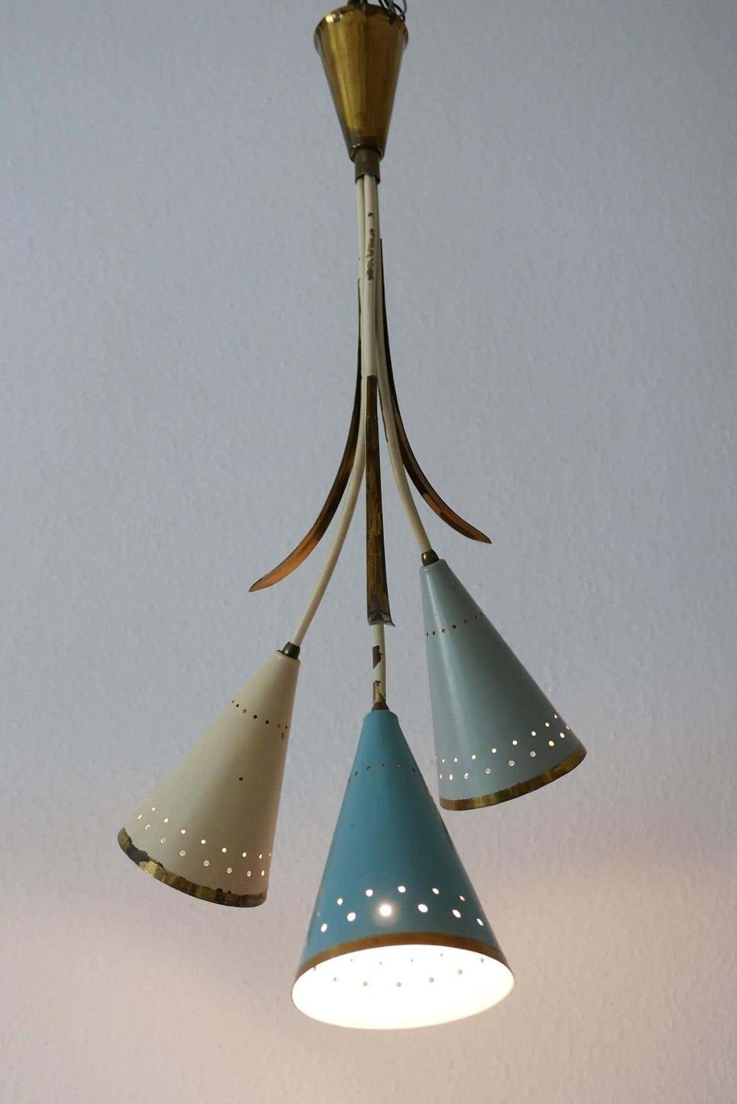 Lovely Mid Century Modern Sputnik Chandelier Or Pendant Lamp, 1950s, Germany photo vintage