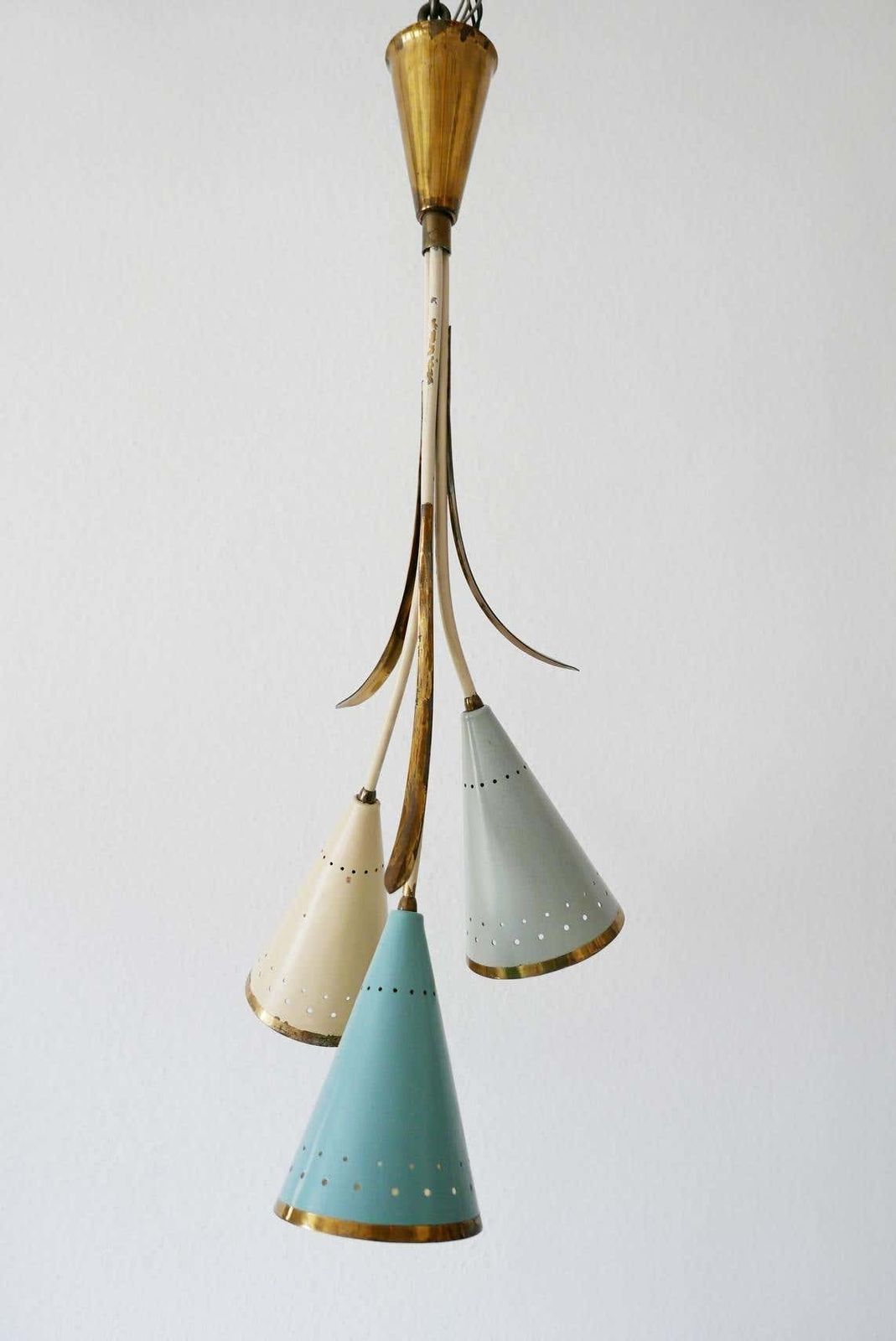 3403.0 Lovely Mid Century Modern Sputnik Chandelier Or Pendant Lamp, 1950s, Germany photo